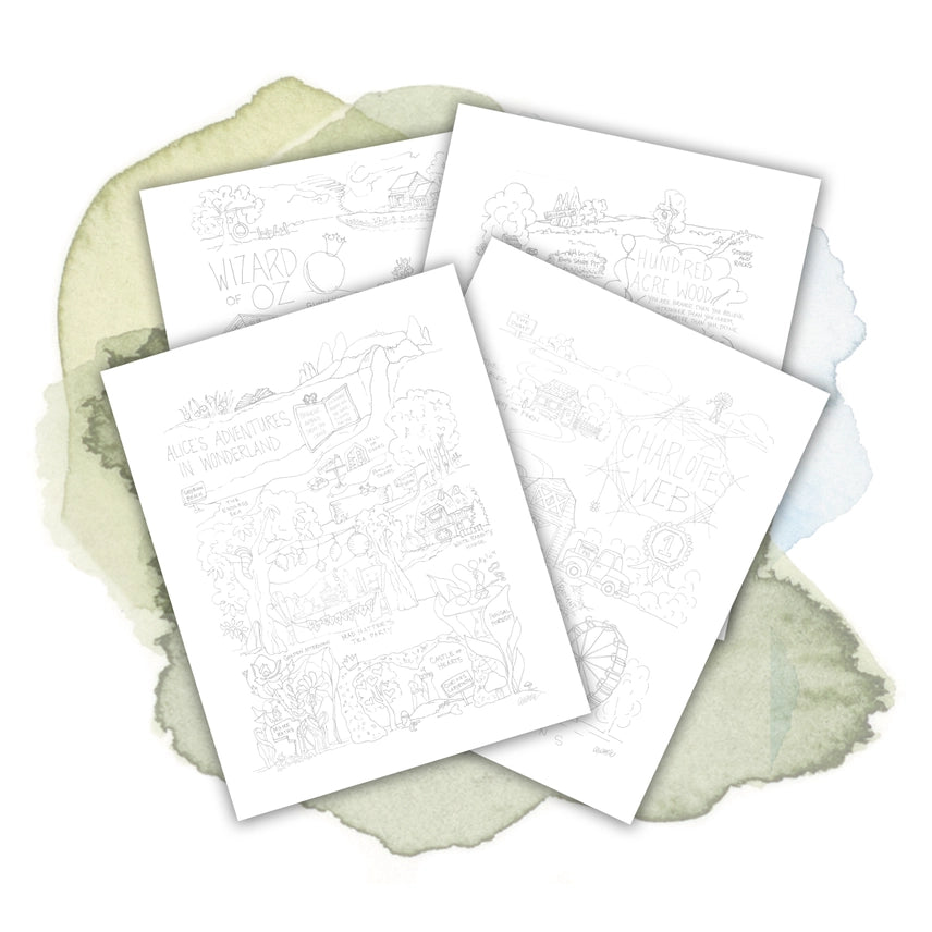 Color Page Set COLORING PAGES SET: CLASSICS