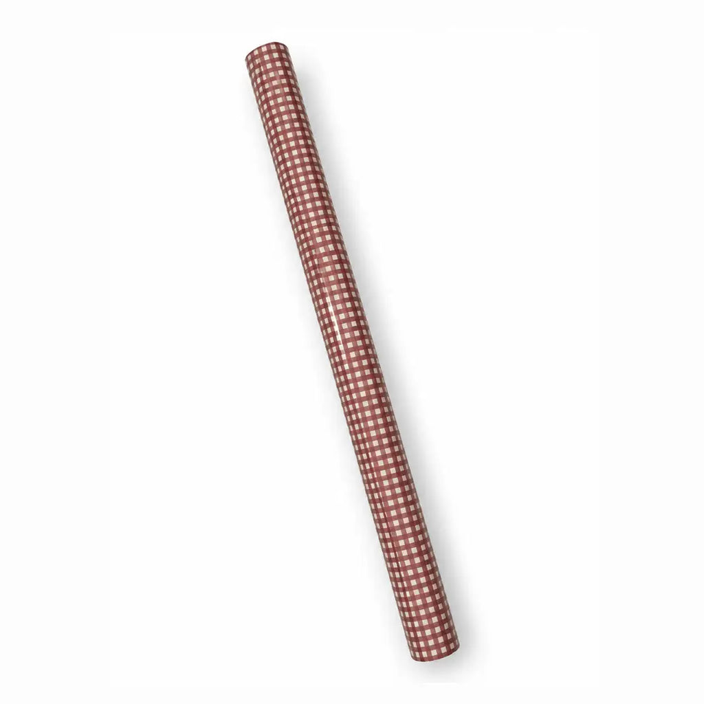 'Cranberry Check' Wrapping Paper Roll