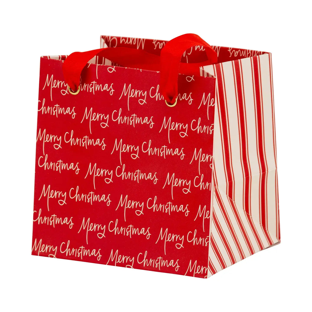 Christmas Script Mini Gift Bag Set