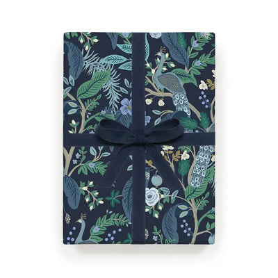 ROLL OF 3 PEACOCK WRAPPING SHEETS