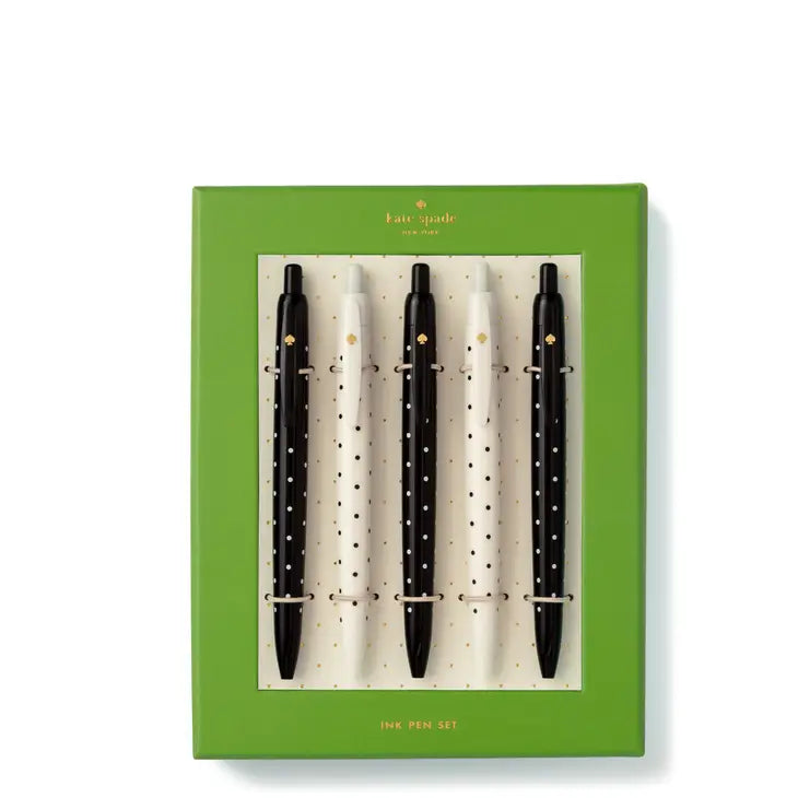 PEN SET, BLACK DOTS