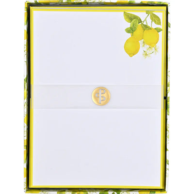 Amalfi Lemons Boxed Stationery
