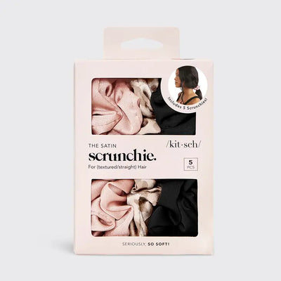 Satin Sleep Scrunchies 5pc - Assorted