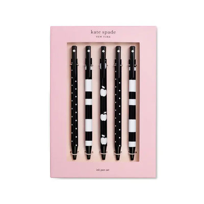 PEN SET, DOTS AND STRIPES