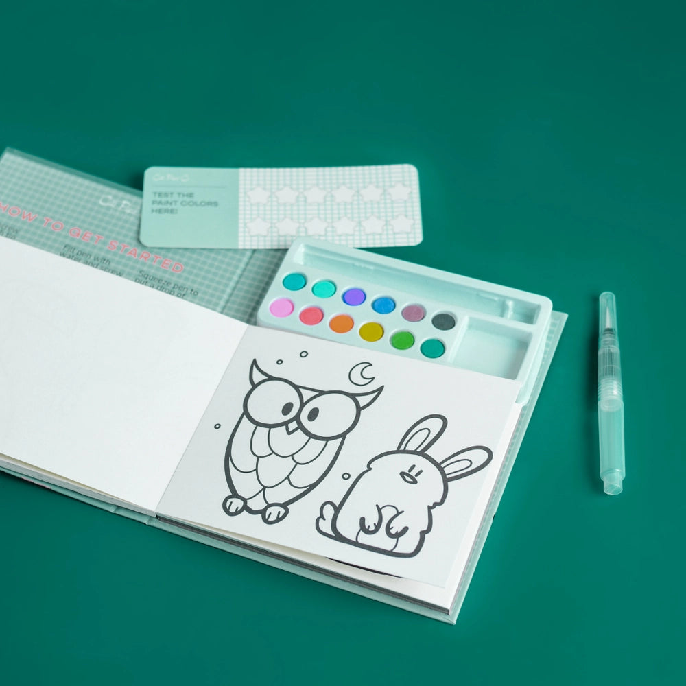 Watercolor Book and Paint Set - Animal Kingdom