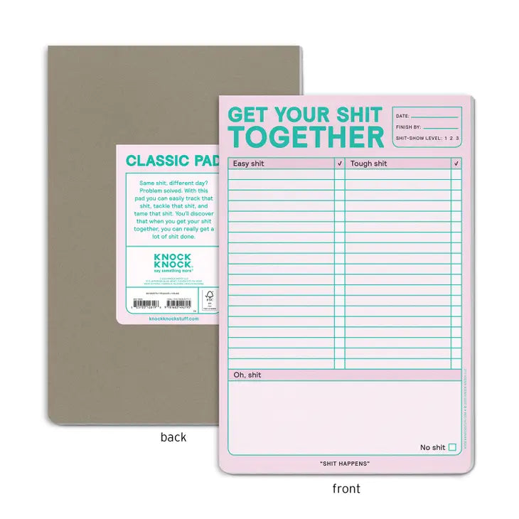 GET YOUR SHIT TOGETHER PAD (PASTEL)