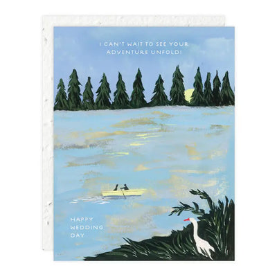 The Adventure of Us - Plantable Wedding Card