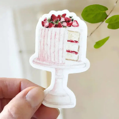 Pink Cake Sticker