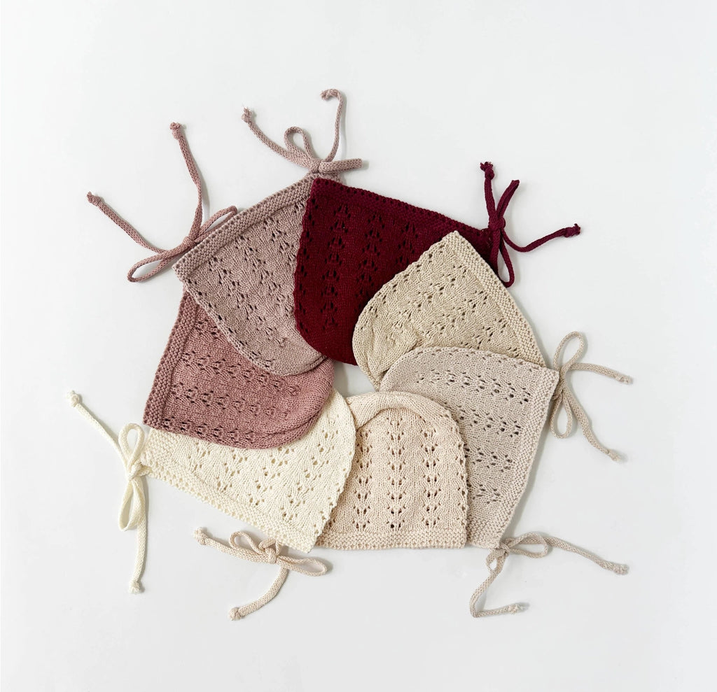 Jamie Knit Bonnet - Dusty Pink