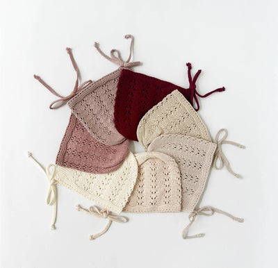 Jamie Knit Bonnet - Dusty Pink
