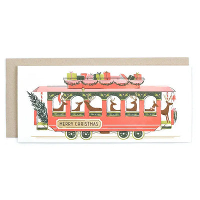 CHRISTMAS TROLLEY CARD