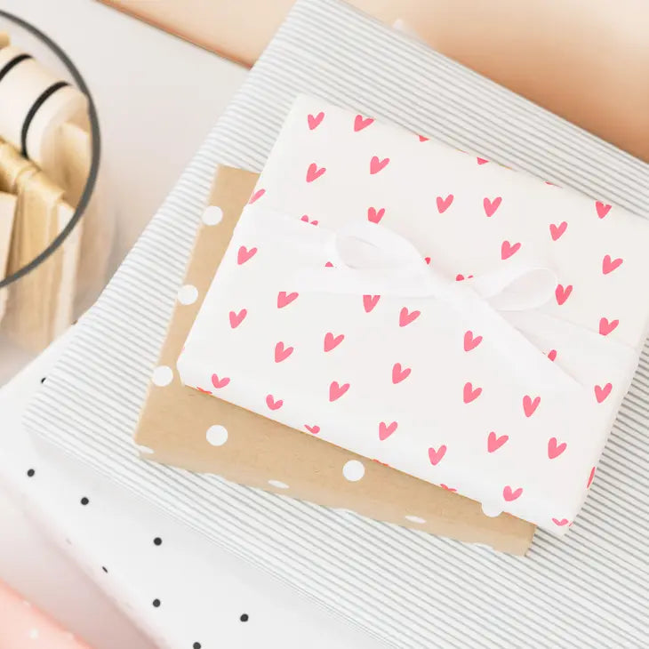BLACK SCATTER DOT GIFT WRAP ROLL