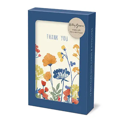 Kelly Green Boxed Cards-Wildflowers