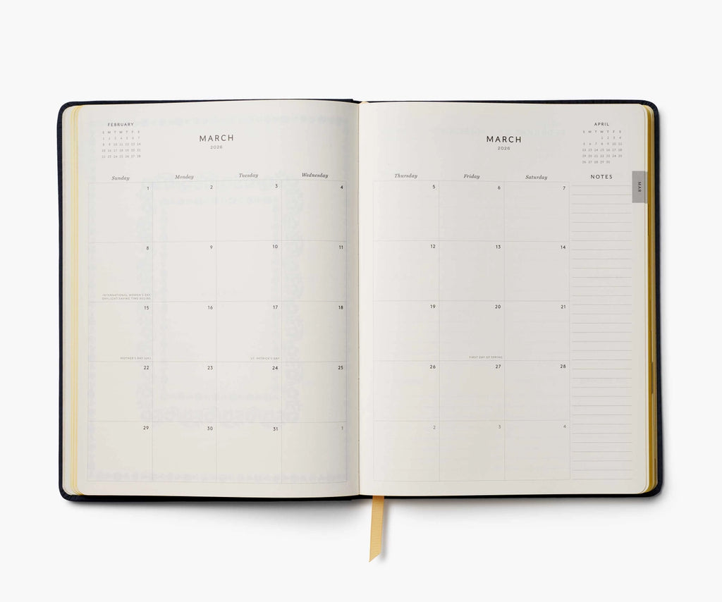 2026 Wildwood 12-Month Embroidered Bookbound Planner