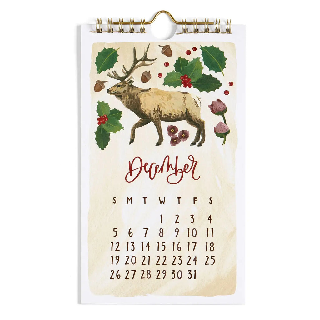 2027 Flora & Fauna Petite Hanging Wall Calendar