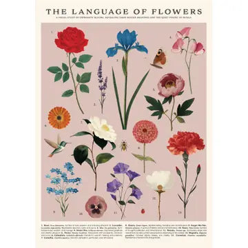 Vintage Posters Wrapping Paper - Language of Flowers