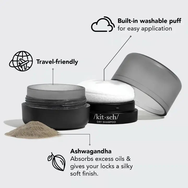 Volumizing Rice Protein Dry Shampoo - Drak Tinted Powder