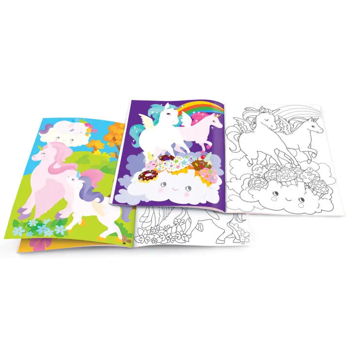 DRY ERASE COLORING BOOK - UNICORN LAND