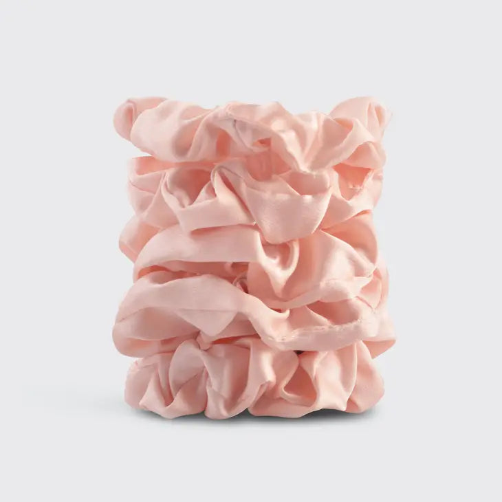 Satin Sleep Scrunchies 5pc - Blush