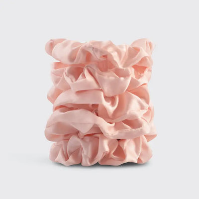 Satin Sleep Scrunchies 5pc - Blush