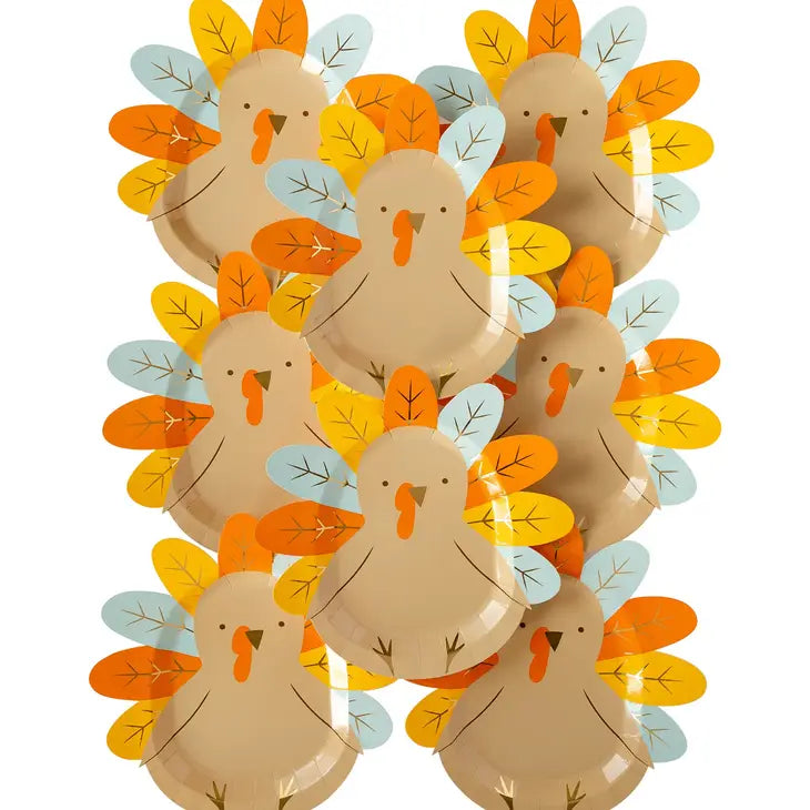 HARVEST TURKEY SHAPED PLATE