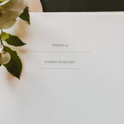 Wedding Guestbook - Tan