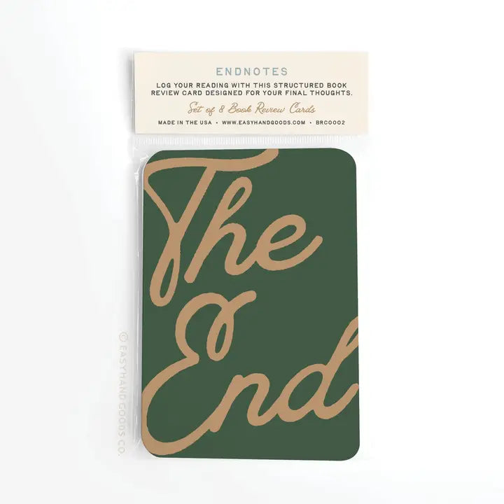 Endnotes Book Review Card Set