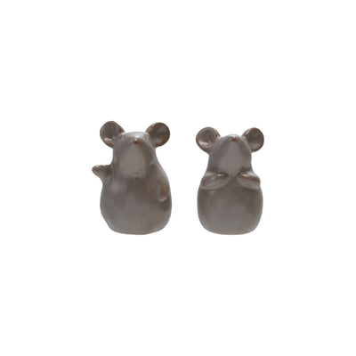 Stoneware Mouse, Reactive Glaze