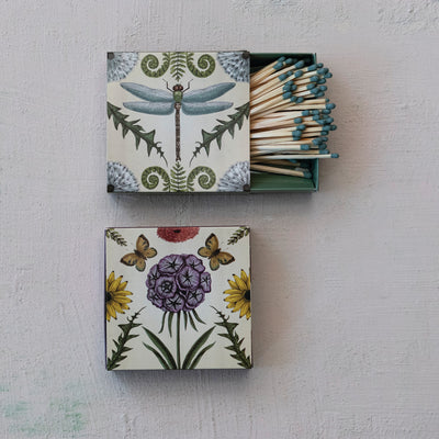 Safety Matches in Matchbox with Animals & Botanicals