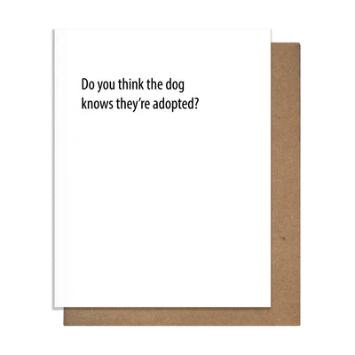 DOG ADOTPTED - GREETING CARD