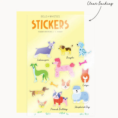 Dogs Clear Stickers
