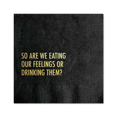 DRINKING FEELINGS COCKTAIL NAPKIN