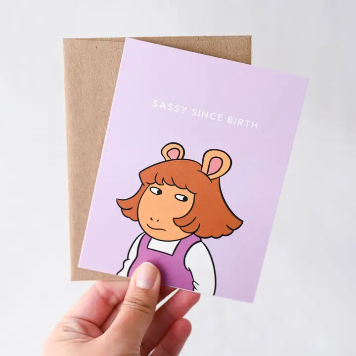 Dw Sassy Since Birthday Card
