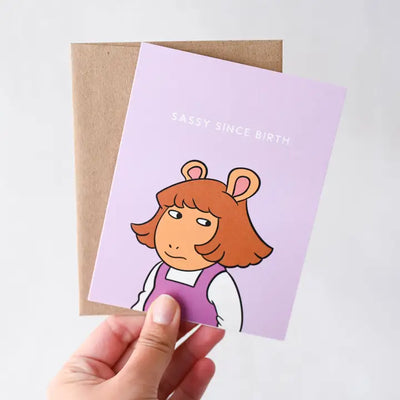 Dw Sassy Since Birthday Card