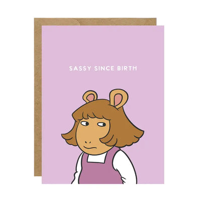 Dw Sassy Since Birthday Card