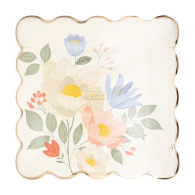 Floral Corner Plate