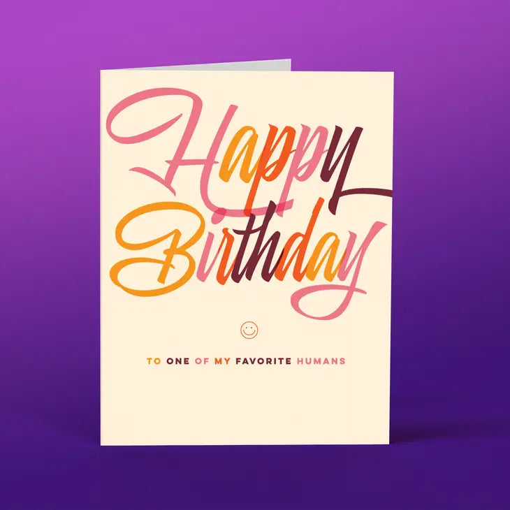 FAVORITE HUMAN CARD