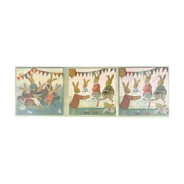 Magnetic Puzzle: Rabbit Family