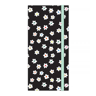 BLACK DAISY STICKY NOTE FOLIO