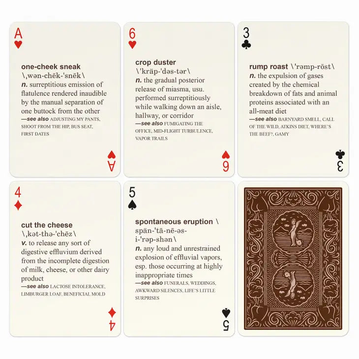 52 FARTS PLAYING CARDS