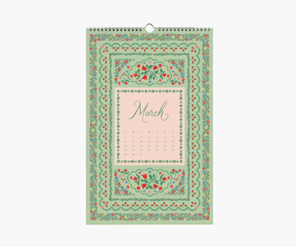 2026 Flora Wall Calendar