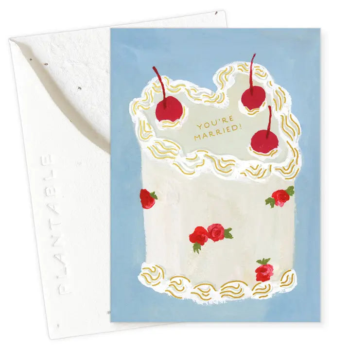 Plantable Card - Heart You Cake Sprout - Wedding Mini Greet