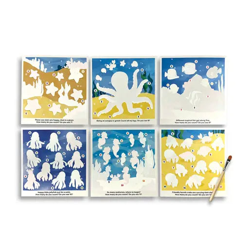 WATER AMAZE WATER REVEAL BOARDS - UNDER THE SEA (13 PC SET)