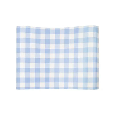 BLUE GINGHAM PAPER TABLE RUNNER