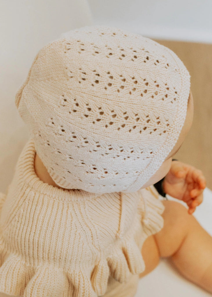 Jamie Knit Bonnet - Dusty Pink