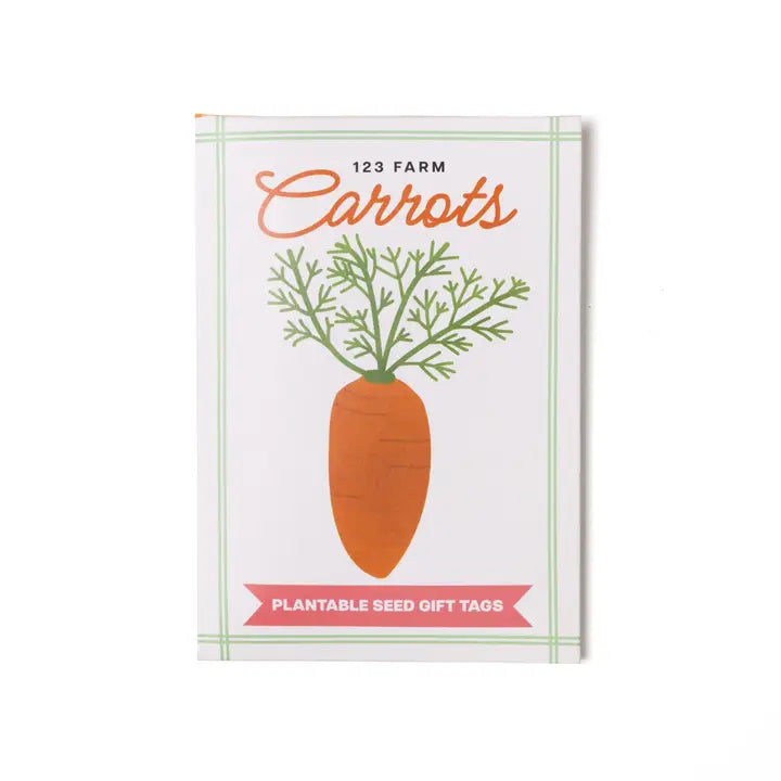 Bestseller  Plantable Seed Gift Tags - Vintage Seed Design, 5 Gift Tags - Carrots