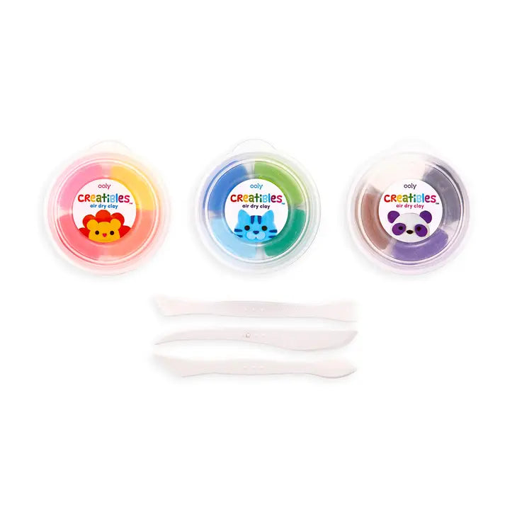 CREATABLES DIY AIR DRY CLAY KIT - SET OF 12