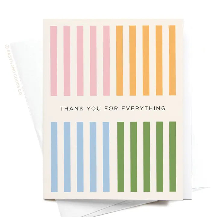 Thank You For Everything Greeting Card