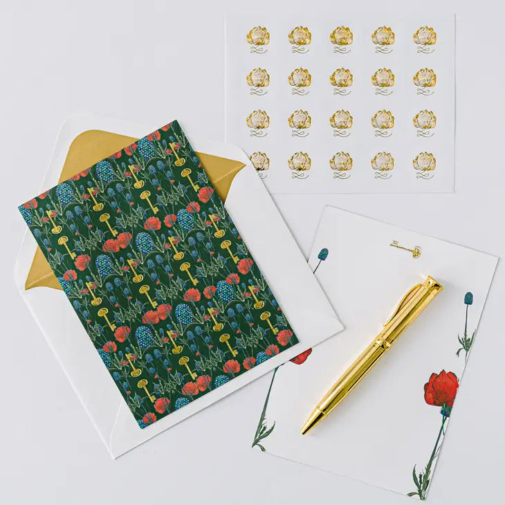 ENCHANTED GARDEN LUXURY STATIONERY SET