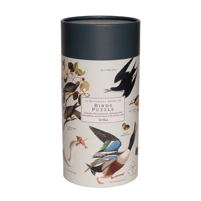 Birds Puzzle – 500 Pc Tube with Vintage Illustrations